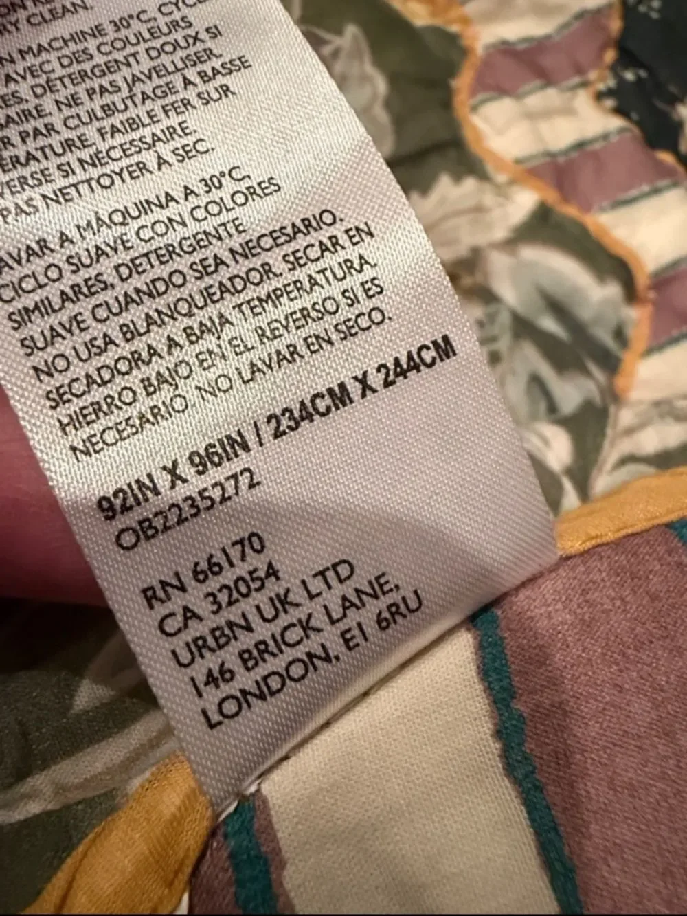 New Anthropologie Iluka 100% Cotton Gauze Floral Quilt Size Queen
